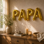 Folienballon Schriftzug (Papa) - Gold, 35 cm
