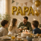 Folienballon Schriftzug (Papa) - Gold, 35 cm