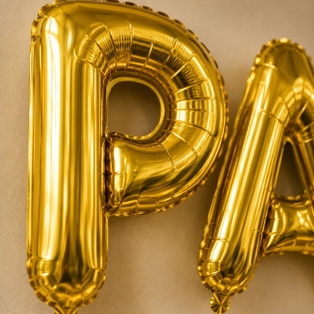 Folienballon Schriftzug (Papa) - Gold, 35 cm