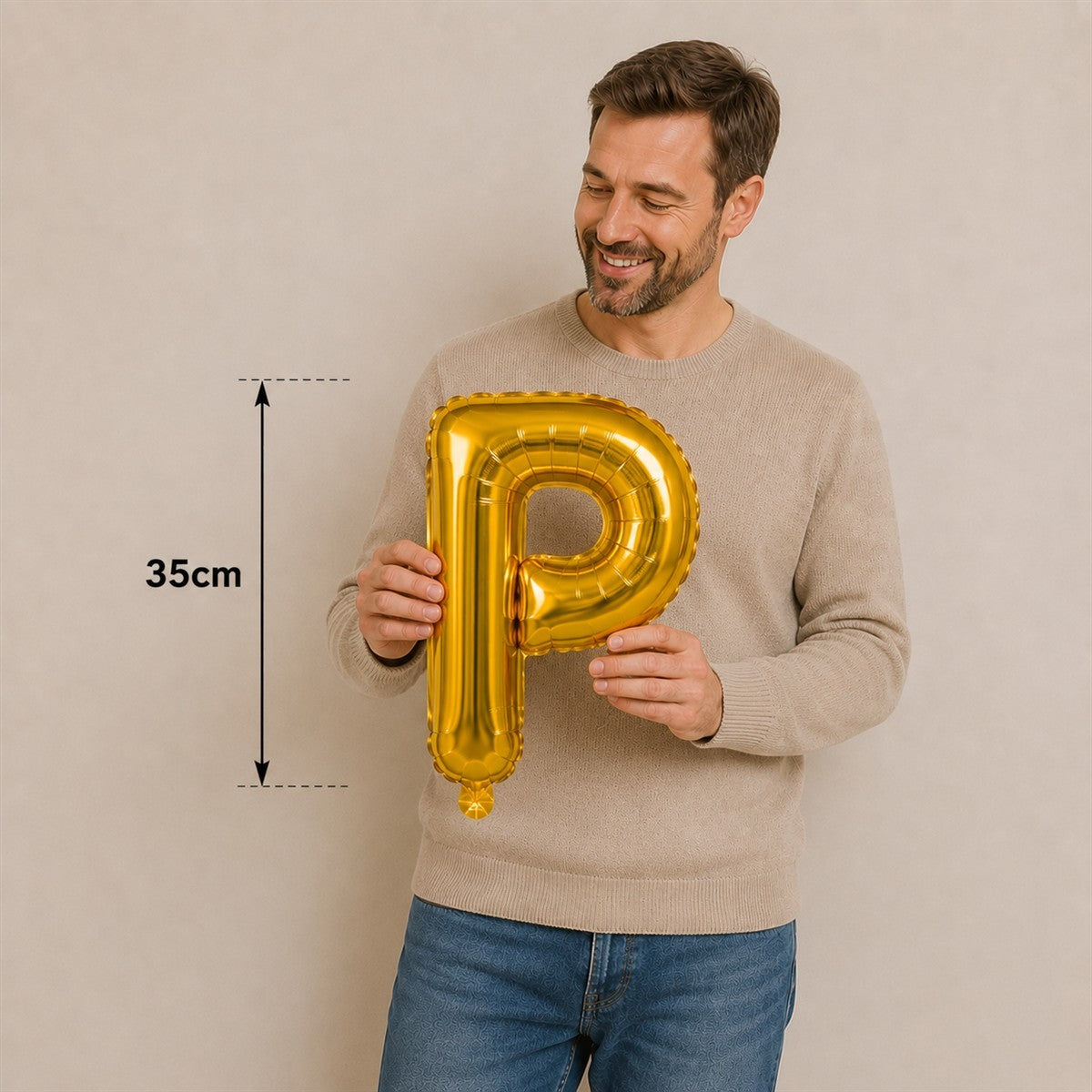 Folienballon Schriftzug (Papa) - Gold, 35 cm