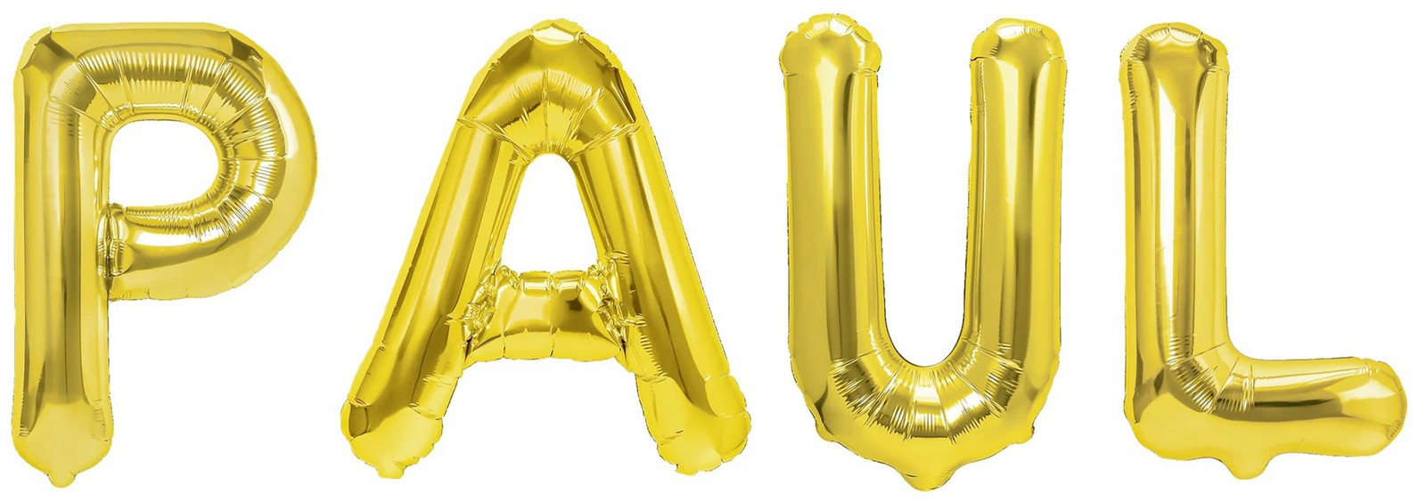 Folienballon Schriftzug männliche Namen (Paul) 35cm Höhe