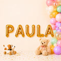 Folienballon Schriftzug weibliche Namen (Paula) 35cm Höhe