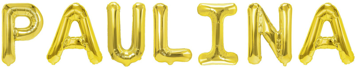 Folienballon Schriftzug weibliche Namen (Paulina) 35cm Höhe
