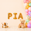 Folienballon Schriftzug weibliche Namen (Pia) 35cm Höhe