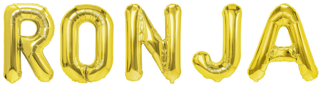 Folienballon Schriftzug weibliche Namen (Ronja) 35cm Höhe