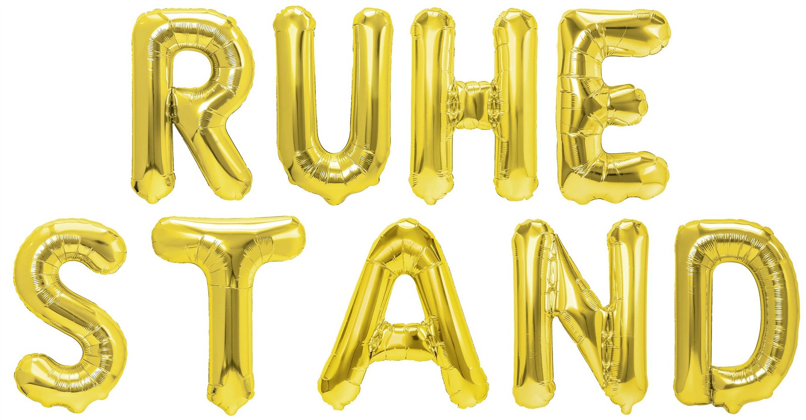 Folienballon Schriftzug (Ruhestand) - Gold, 35 cm