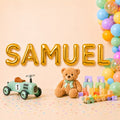 Folienballon Schriftzug männliche Namen (Samuel) 35cm Höhe