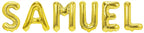 Folienballon Schriftzug männliche Namen (Samuel) 35cm Höhe