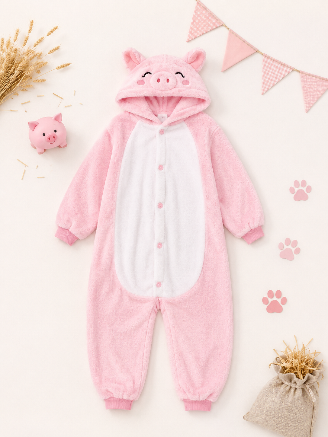 Kostüm Pink Pig (5-6)