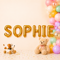 Folienballon Schriftzug weibliche Namen (Sophie) 35cm Höhe