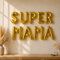Folienballon Schriftzug (Supermama) - Gold, 35 cm