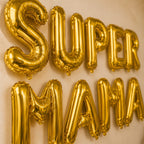 Folienballon Schriftzug (Supermama) - Gold, 35 cm