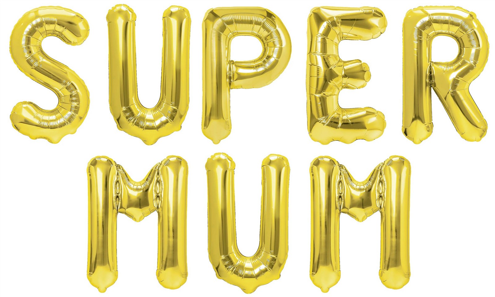 Folienballon Schriftzug (Supermum) - Gold, 35 cm