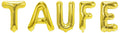Folienballon Schriftzug (Taufe) - Gold, 35 cm