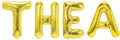 Folienballon Schriftzug weibliche Namen (Thea) 35cm Höhe