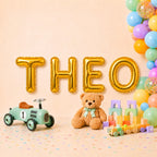 Folienballon Schriftzug männliche Namen (Theo) 35cm Höhe
