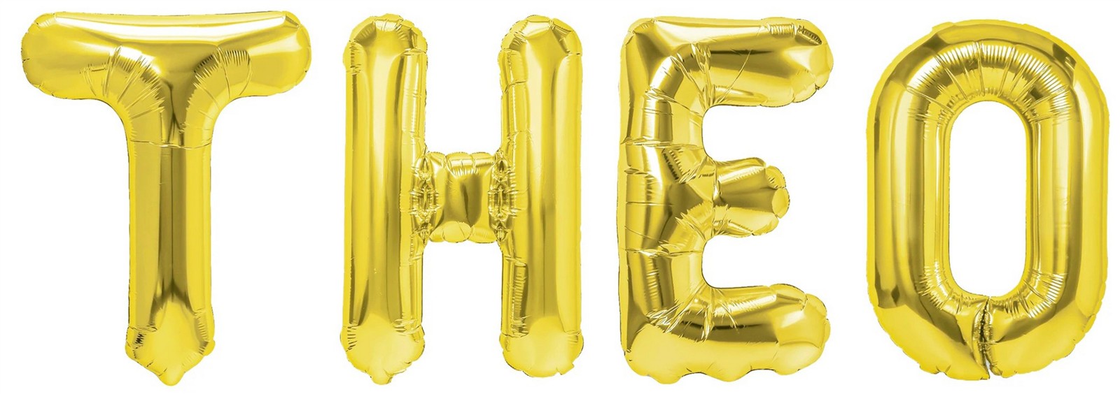 Folienballon Schriftzug männliche Namen (Theo) 35cm Höhe