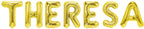 Folienballon Schriftzug weibliche Namen (Theresa) 35cm Höhe
