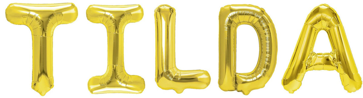 Folienballon Schriftzug weibliche Namen (Tilda) 35cm Höhe