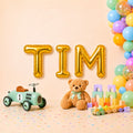 Folienballon Schriftzug männliche Namen (Tim) 35cm Höhe