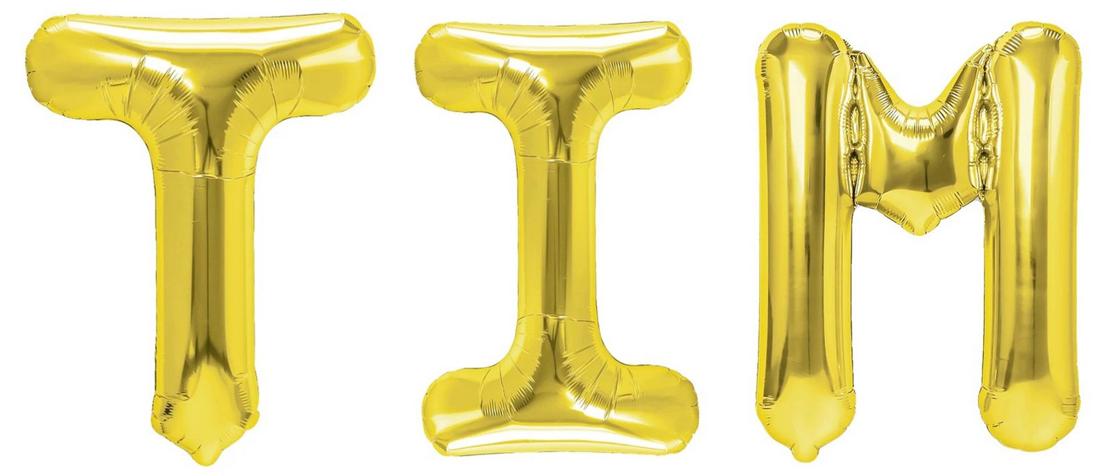Folienballon Schriftzug männliche Namen (Tim) 35cm Höhe