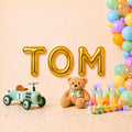 Folienballon Schriftzug männliche Namen (Tom) 35cm Höhe