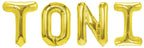 Folienballon Schriftzug männliche Namen (Toni) 35cm Höhe