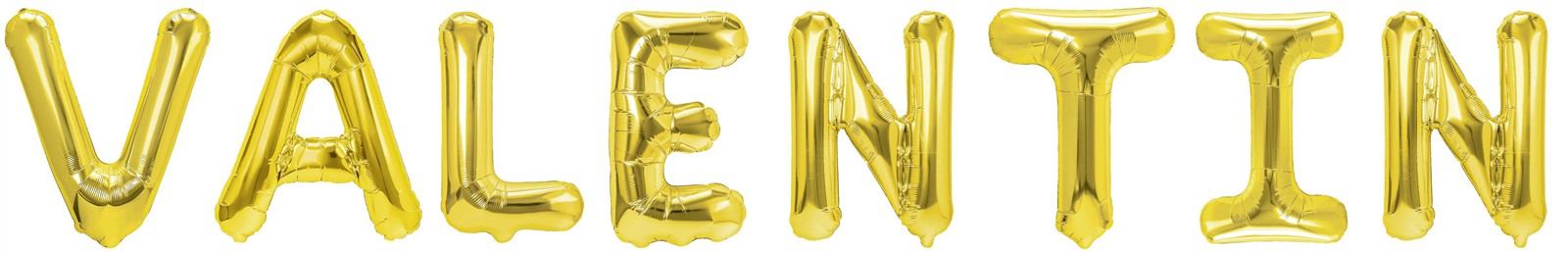 Folienballon Schriftzug männliche Namen (Valentin) 35cm Höhe
