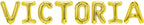 Folienballon Schriftzug weibliche Namen (Victoria) 35cm Höhe