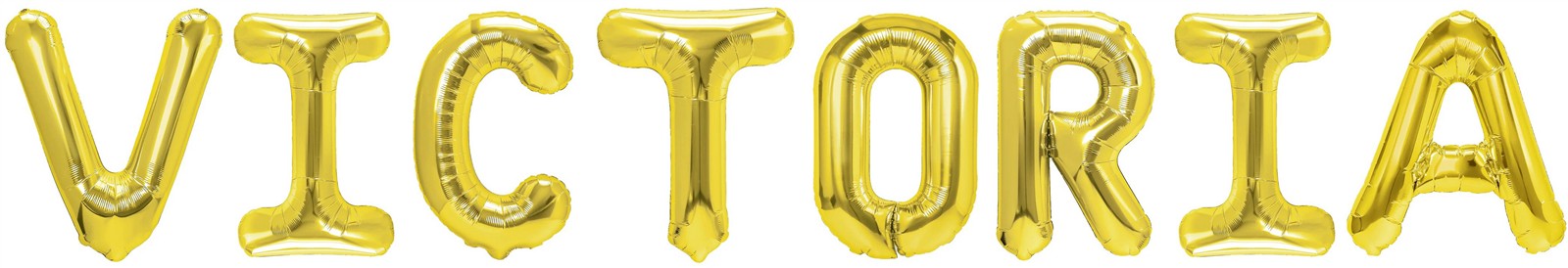 Folienballon Schriftzug weibliche Namen (Victoria) 35cm Höhe
