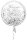 Folienballon rund weiß Schnörkel Zur Kommunion  45cm