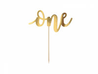 Cake Topper One gold 19cm