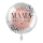 Folienballon Mama, du bist die Beste 45cm rund rosa