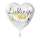 Folienballon Lieblingsmensch 45cm Herz weiß