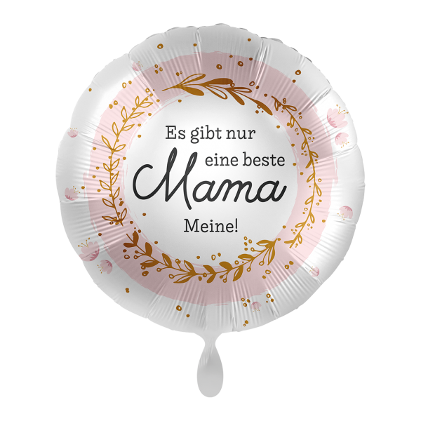 Folienballon Beste Mama 45cm rund rosa