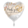 Folienballon Hochzeit 45cm Herz creme