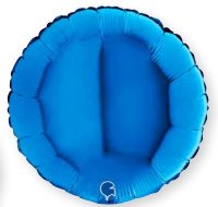 Folienballon rund blau 91cm