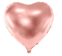 Folienballon Herz rosegold 45cm