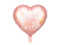 Folienballon Herz rosa Mom to Be 45cm