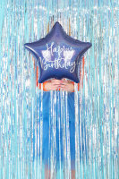 Folienballon Stern navy blau Happy Birthday 45cm