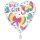 Folienballon Herz Schmetterlinge bunt Baby Girl 45cm