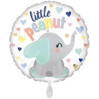 Folienballon rund weiß Elefant little Peanut 45cm