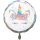 Folienballon rund schillernd Einhorn 71cm
