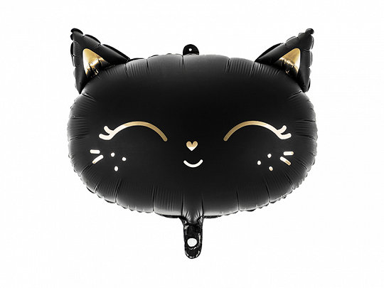 Folienballon Katze schwarz 48 x 36cm
