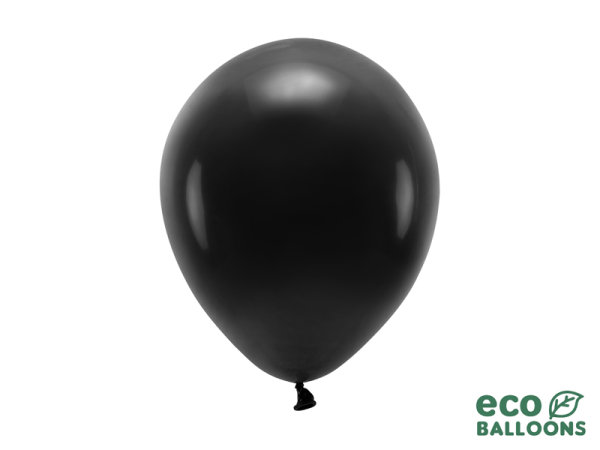100x Latexballon ECO schwarz pastell 26cm