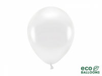 100x Latexballon ECO weiß metallic 26cm