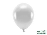 100x Latexballon ECO silber metallic 26cm