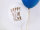 6x Latexballon weiß Happy New Year gold 30cm
