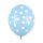 50x Latexballon blau Punkte weiß 30cm
