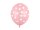 6x Latexballon rosa pastell Punkte weiß 30cm